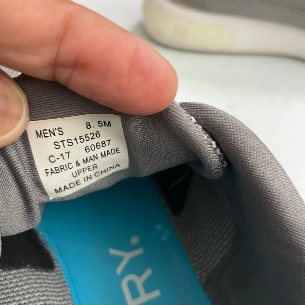 Sperry Boating Gray Shoe Sneaker 7 Seas 3-Eye Men's #60687 Size 8.5 M